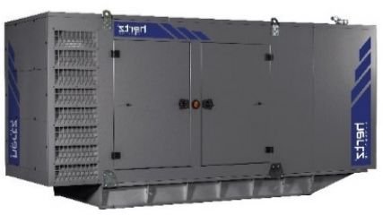 Дизельный генератор Hertz HG 400 CL в кожухе с АВР