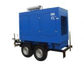 ССМ ЭД-120-Т400-2РПМ2 (Marelli) в погодозащитном кожухе на шасси с АВР