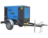 ТСС ЭД-30-Т400-2РКМ1 в шумозащитном кожухе на прицепе с АВР