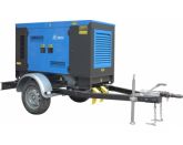 ТСС ЭД-200-Т400-2РКМ17 в шумозащитном кожухе на прицепе с АВР
